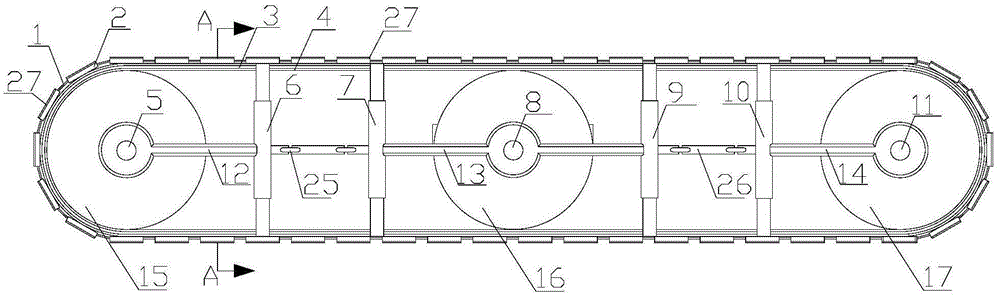 A flexible skeleton hull climbing platform