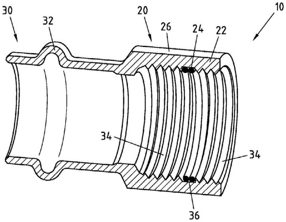 Threaded fitting and method for connecting a fitting on a threaded connection