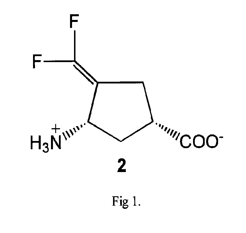 Methods of using (1S,3S)-3-amino-4-difluoromethylenyl-1-cyclopentanoic acid
