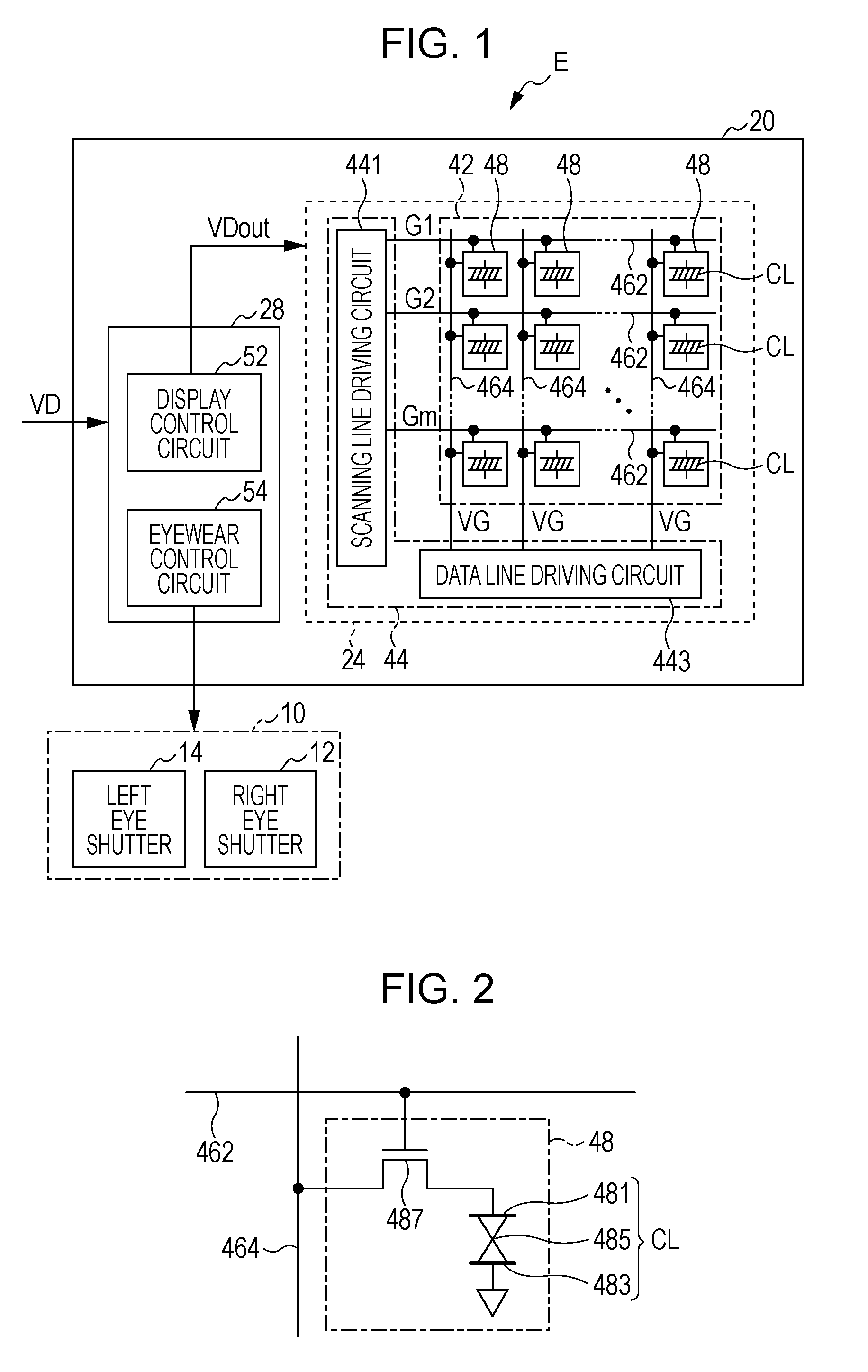 Stereoscopic electro-optical device and electronic apparatus with cross-talk correction