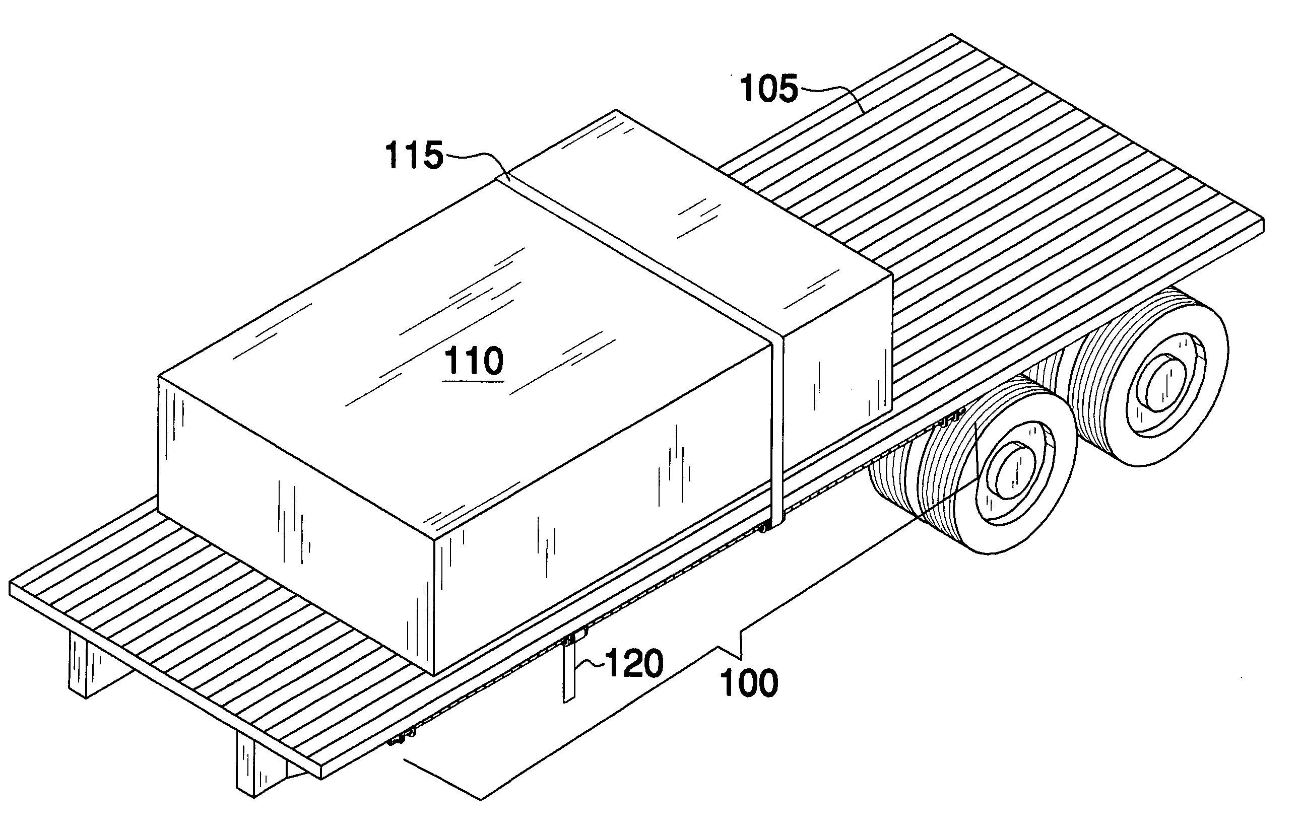 Automated system for securing a load to a flatbed truck