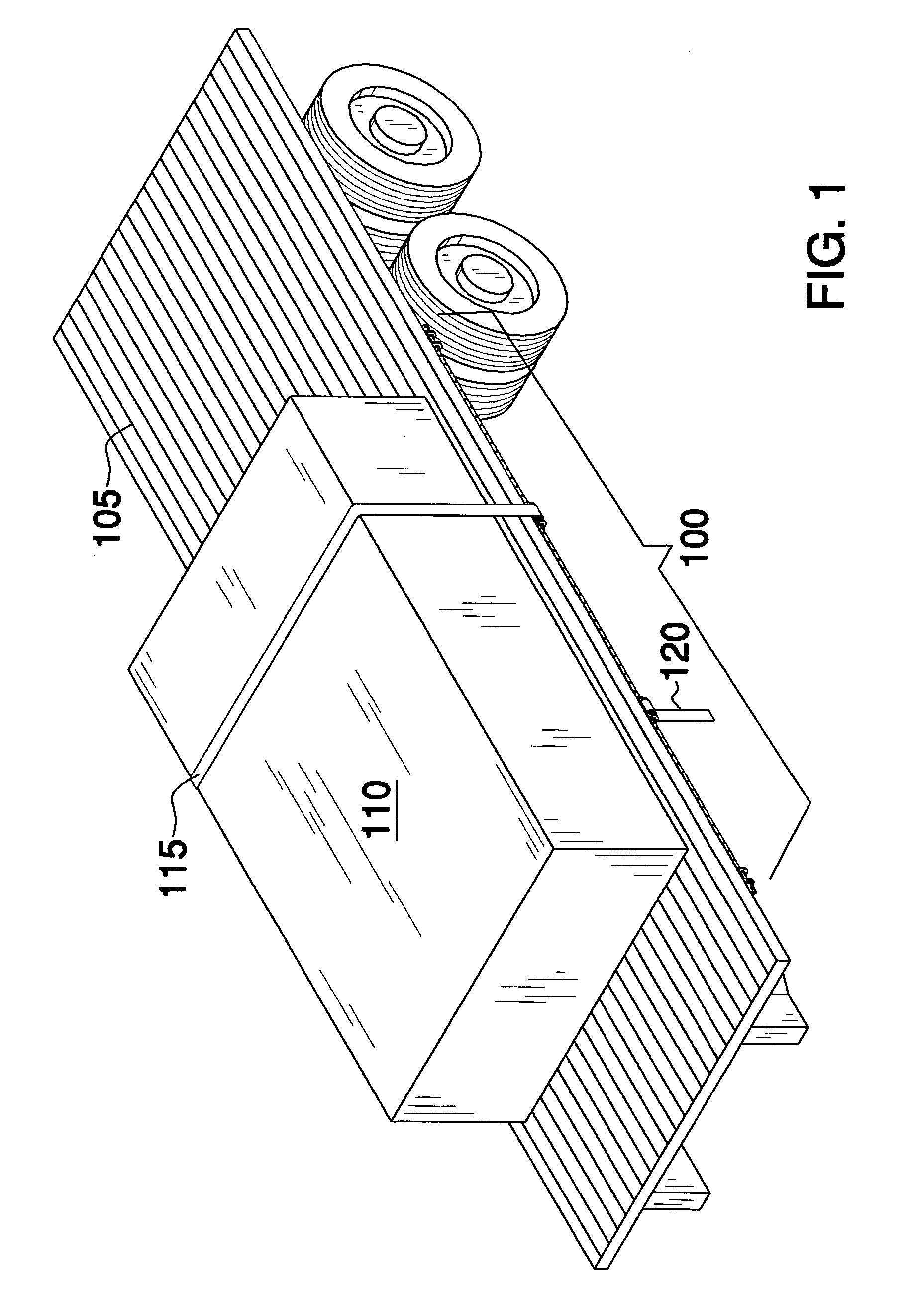 Automated system for securing a load to a flatbed truck