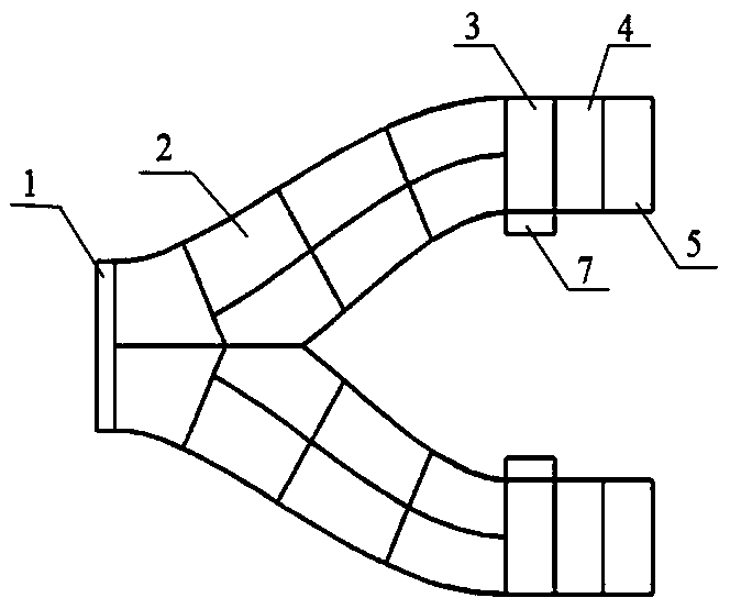 A double outlet s-curved nozzle with low infrared radiation signal and its control method