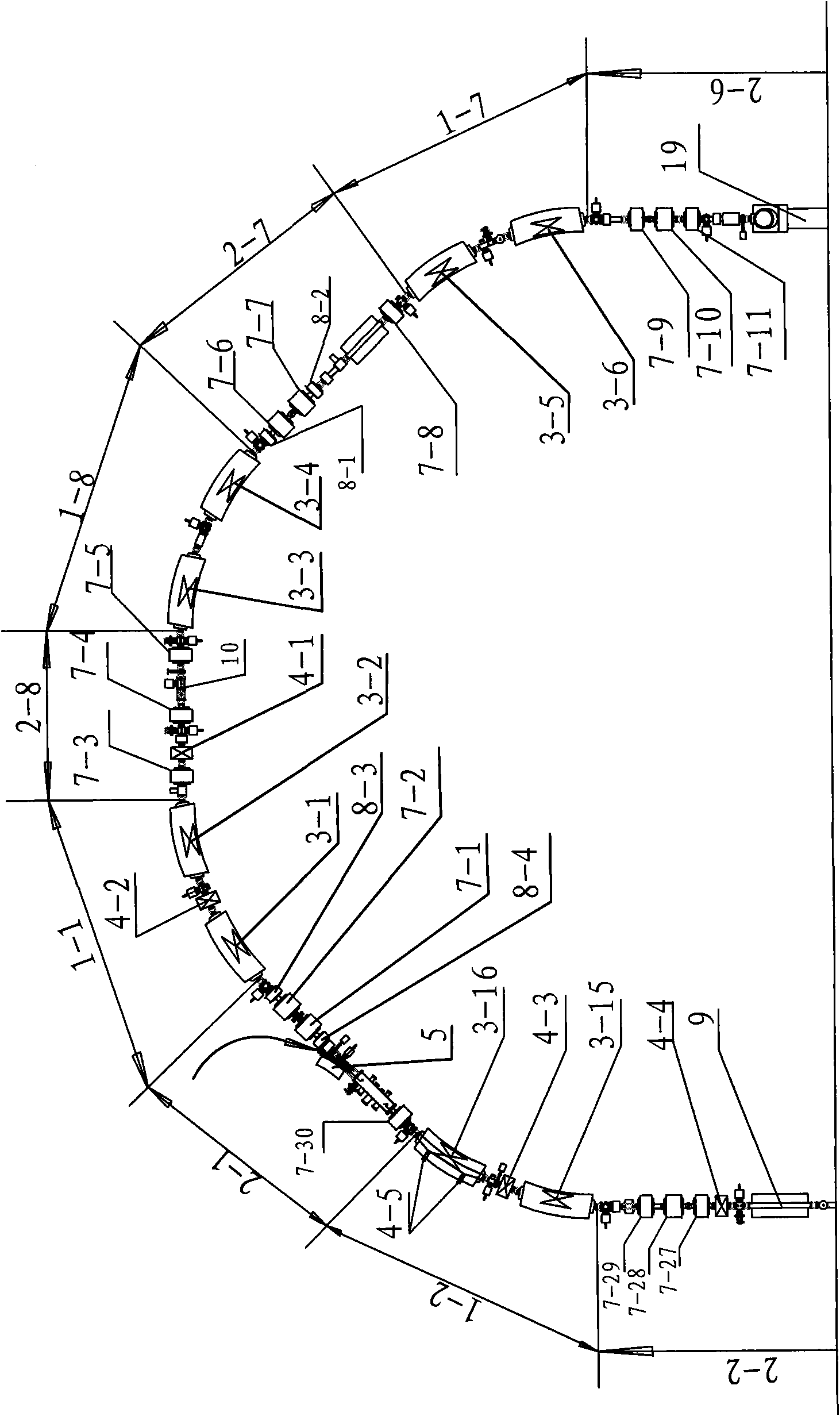 System for cascade cyclotron and dual-cooling storage ring