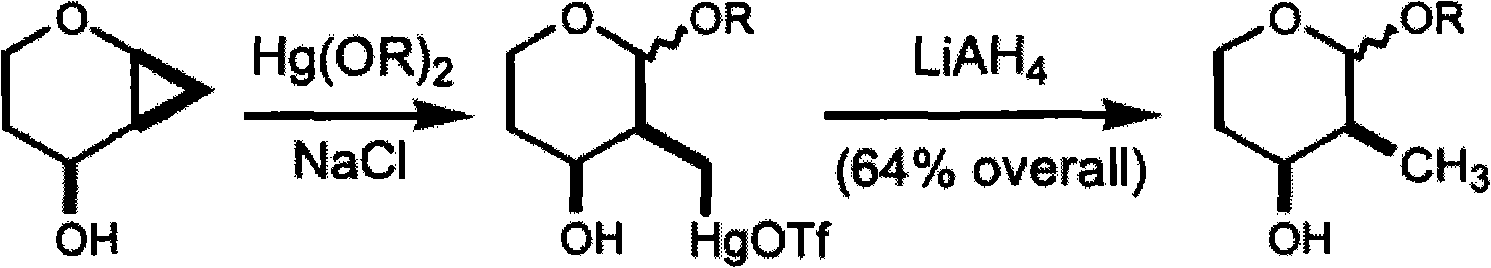 Method for preparing 2-C-acetonyl-2-deoxy-D-galactopyranose and derivatives of 2-C-acetonyl-2-deoxy-D-galactopyranose