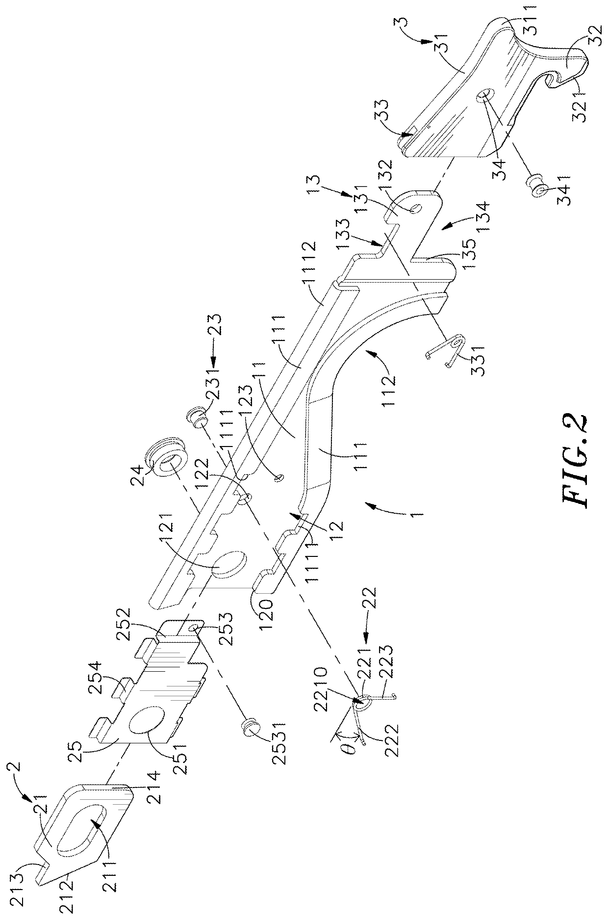 Handle mounting structure