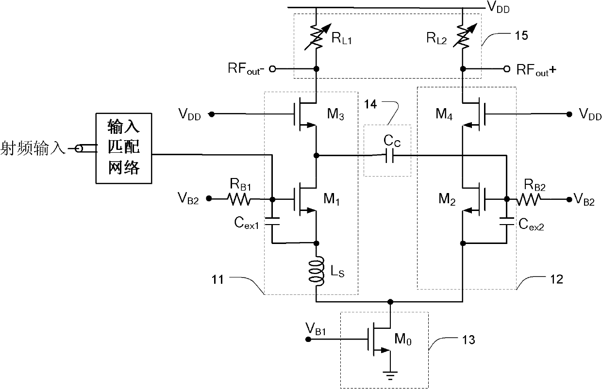 Low-noise amplifier adopting single-ended input and differential output