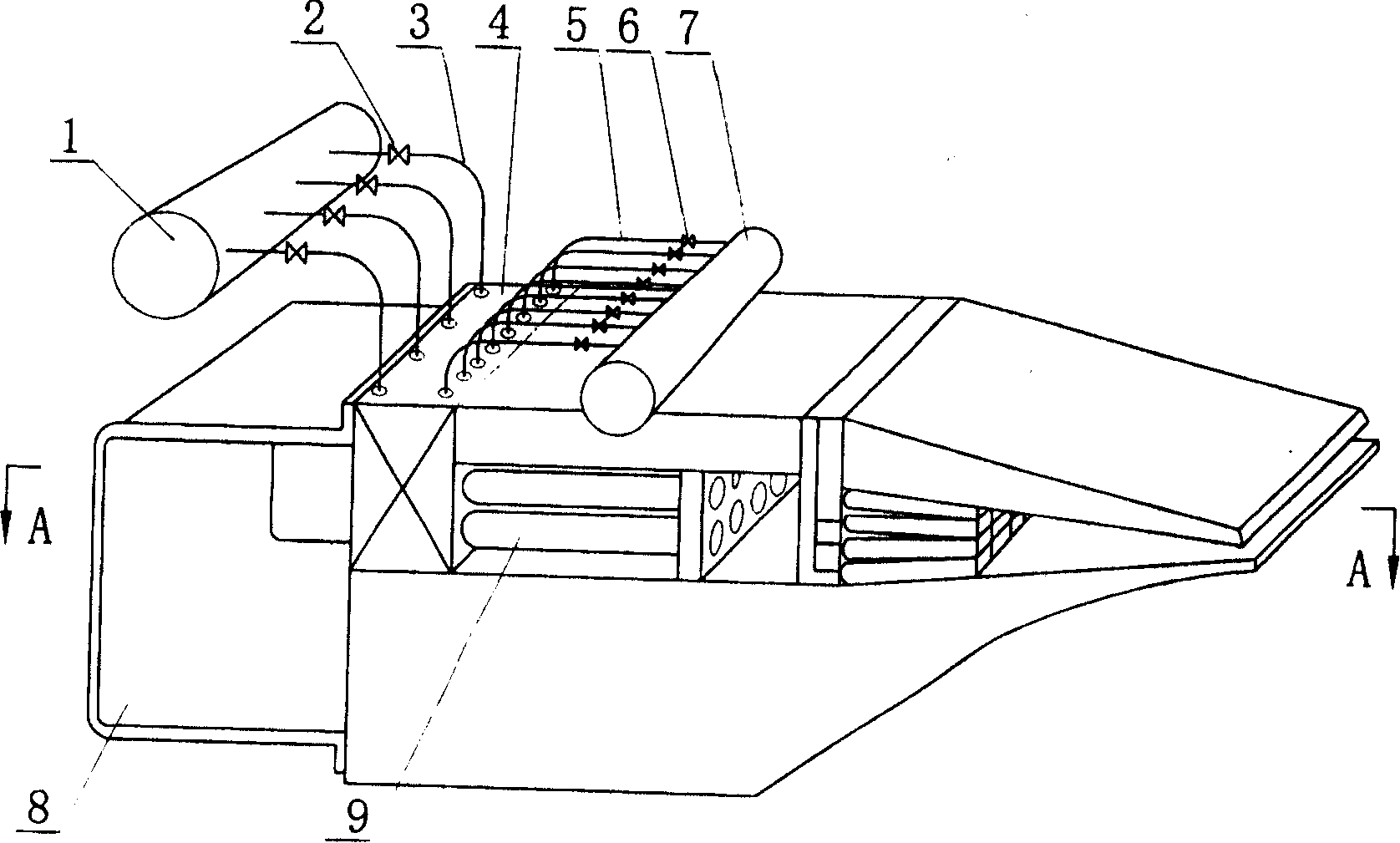 Device for roughly regulating or fine adjustment for paper banner through adding diluent water