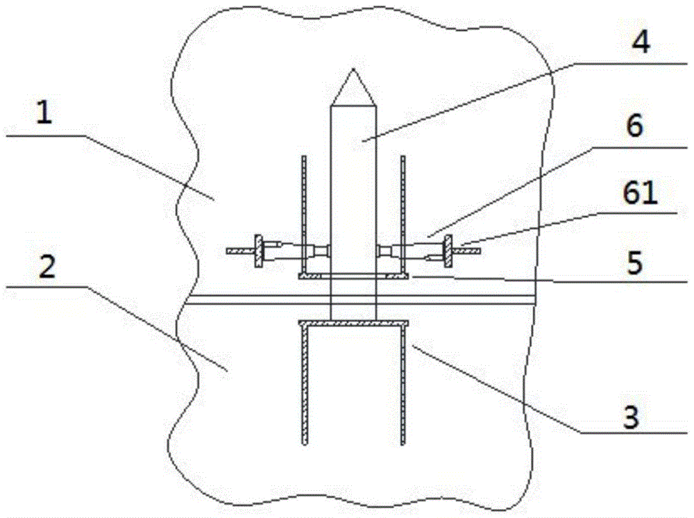 In-place guiding device for segmented hoisting and air pairing of heavy tower equipment