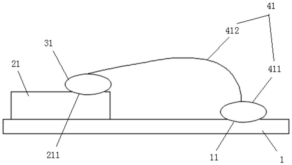 Chip welding structure and welding method