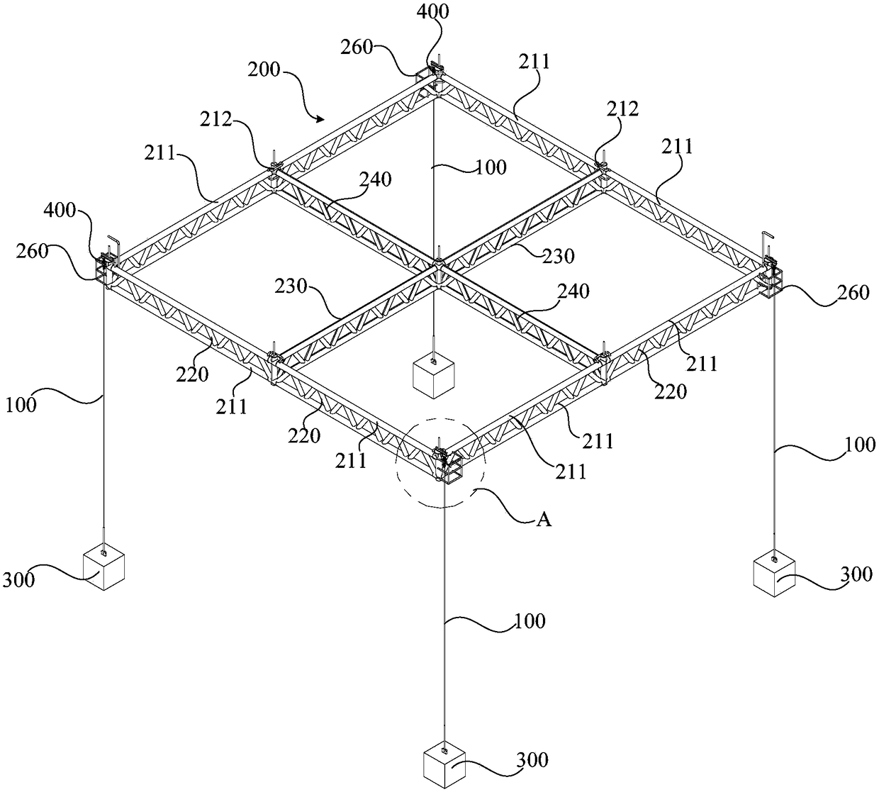 Anti-storm overwater device and working method thereof