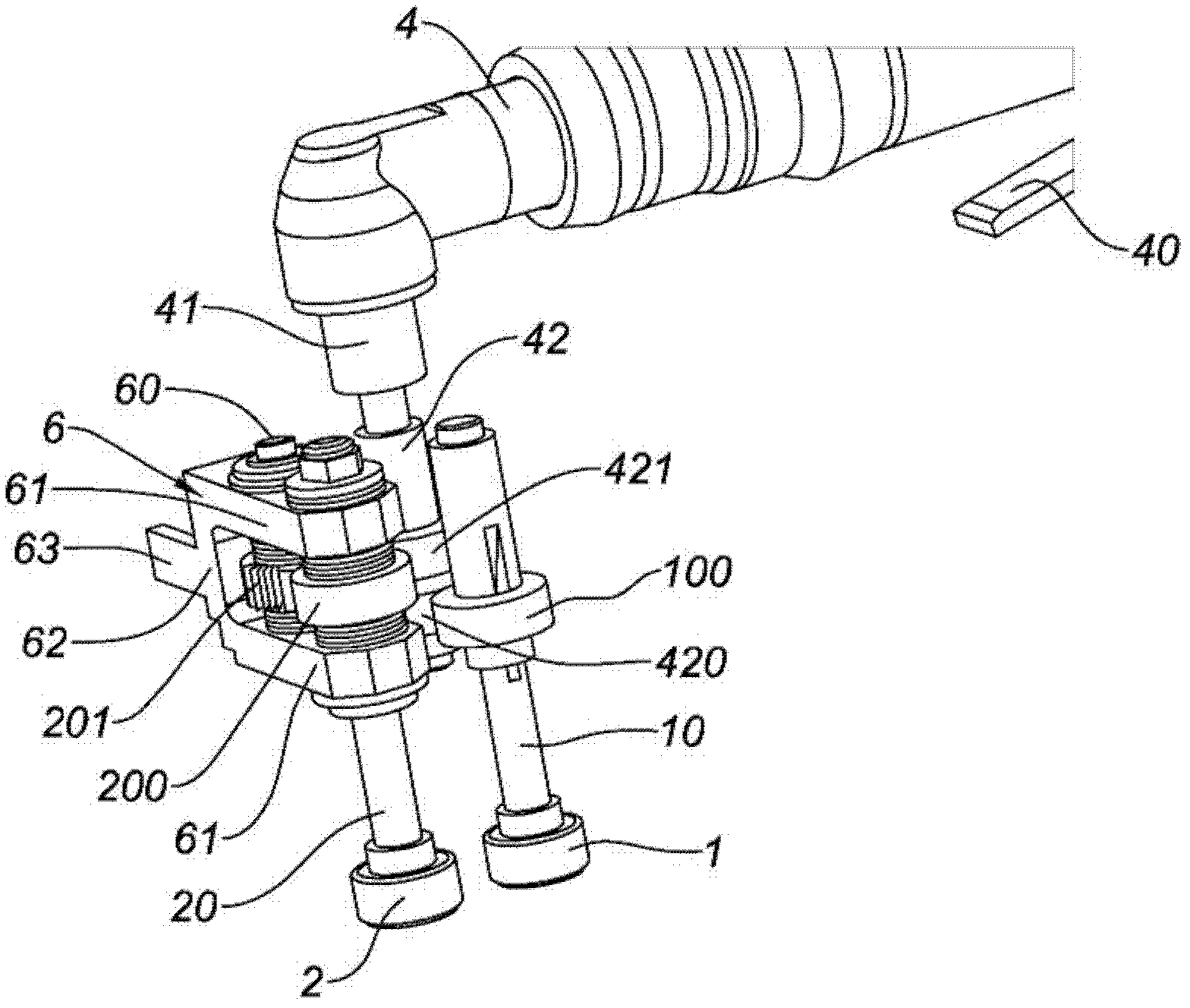 Tool for placing a joint in a leaf rebate of a vehicle