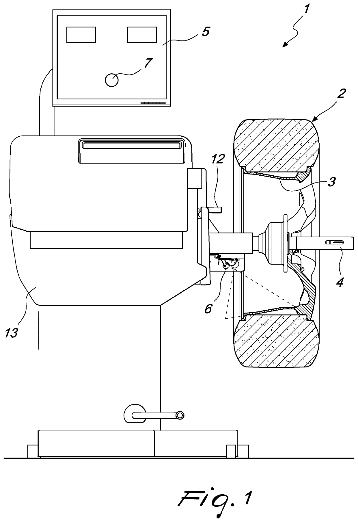 Method and machine for balancing a vehicle wheel