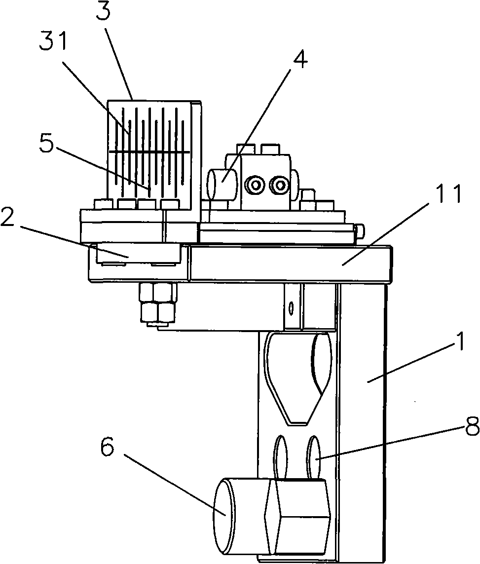 Measurer for vehicle steering angle