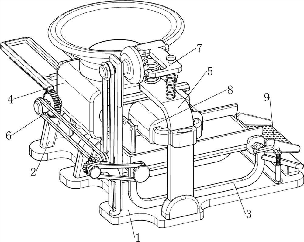 Dough processing equipment for flour product processing