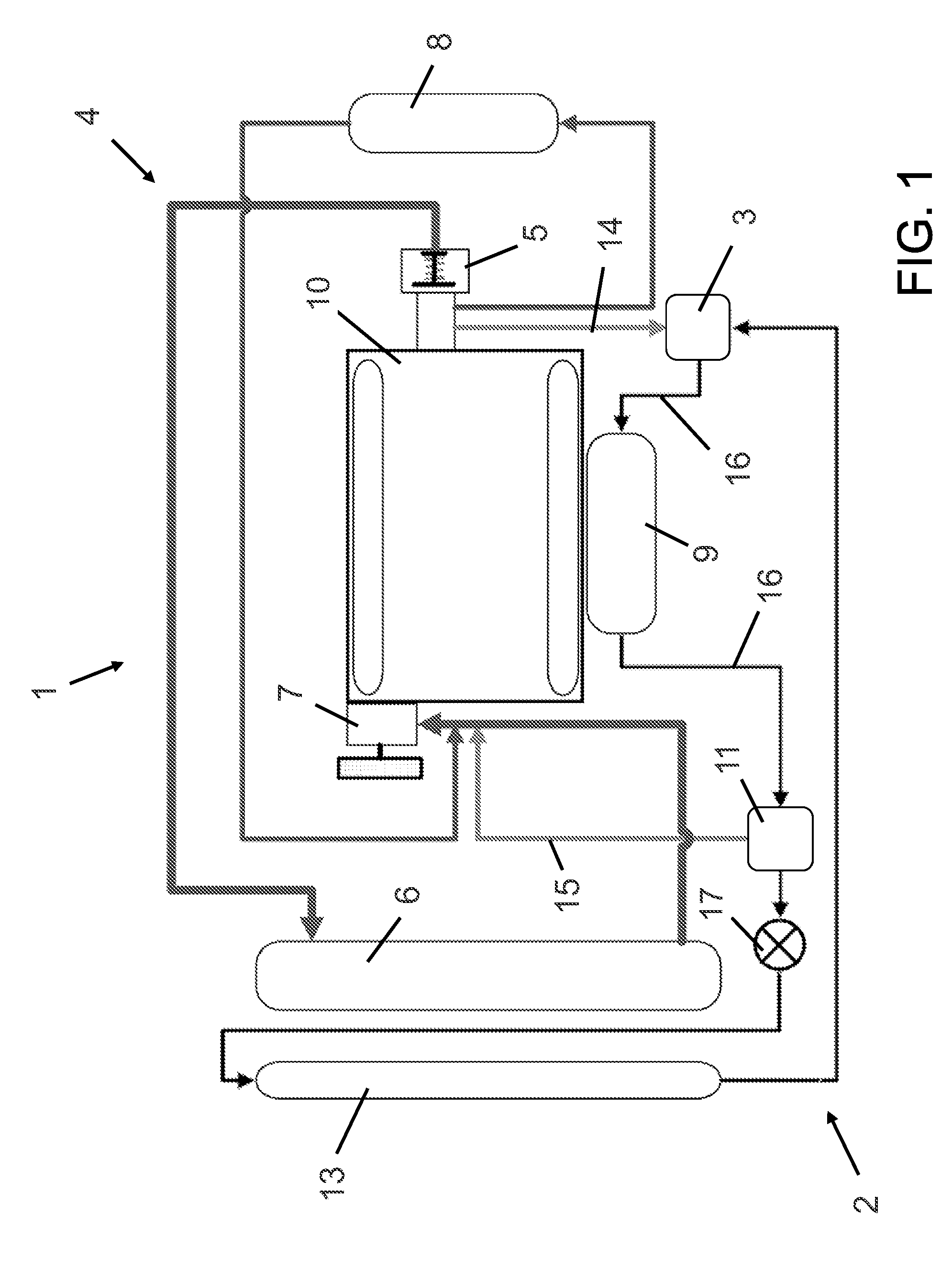 Cooling arrangement for a chargeable internal combustion engine