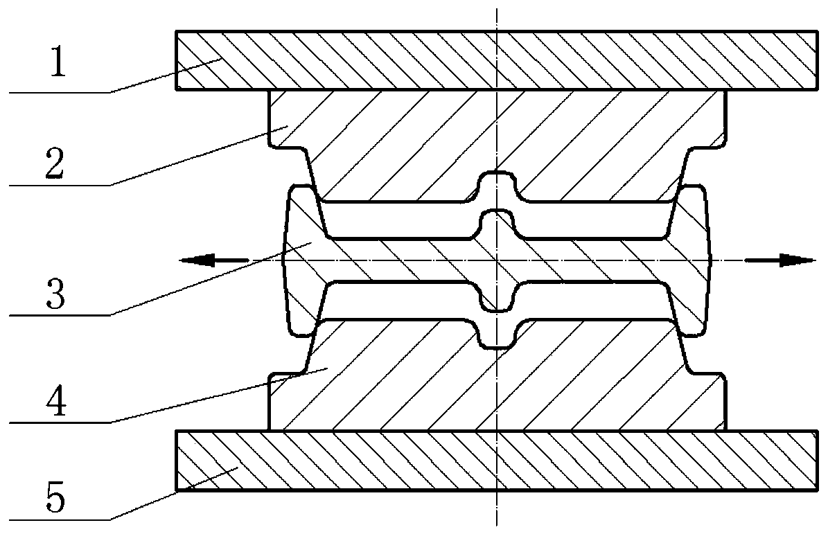 Method for lowering quenched residual stress of high-strength aluminum large-scale frame-type die forging