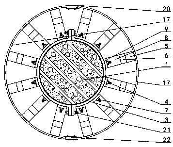 Flexible anti-collision sheath of telegraph pole