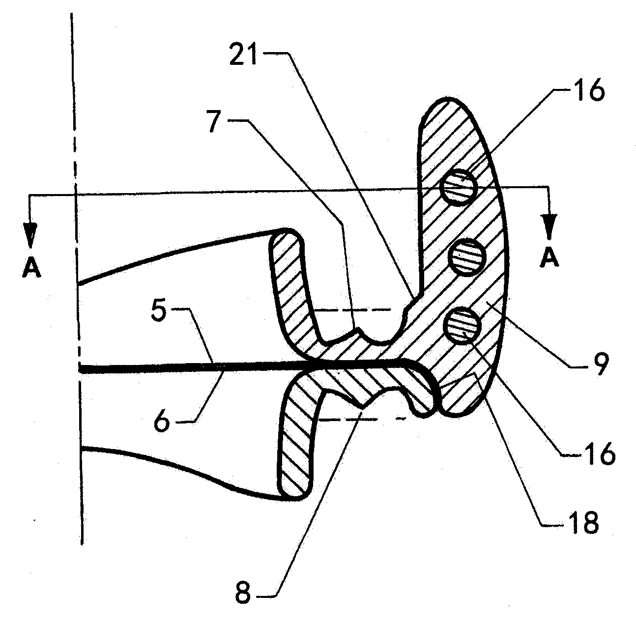 Device for the alleviation of snoring and sleep apnoea