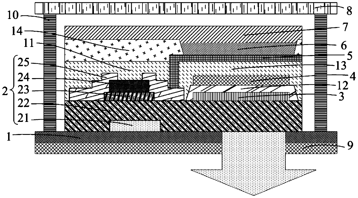 Bottom emission white light organic light emitting diode (WOLED) and manufacturing method thereof, and display device