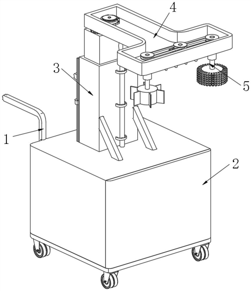 Construction device for cleaning fly ash stirring device