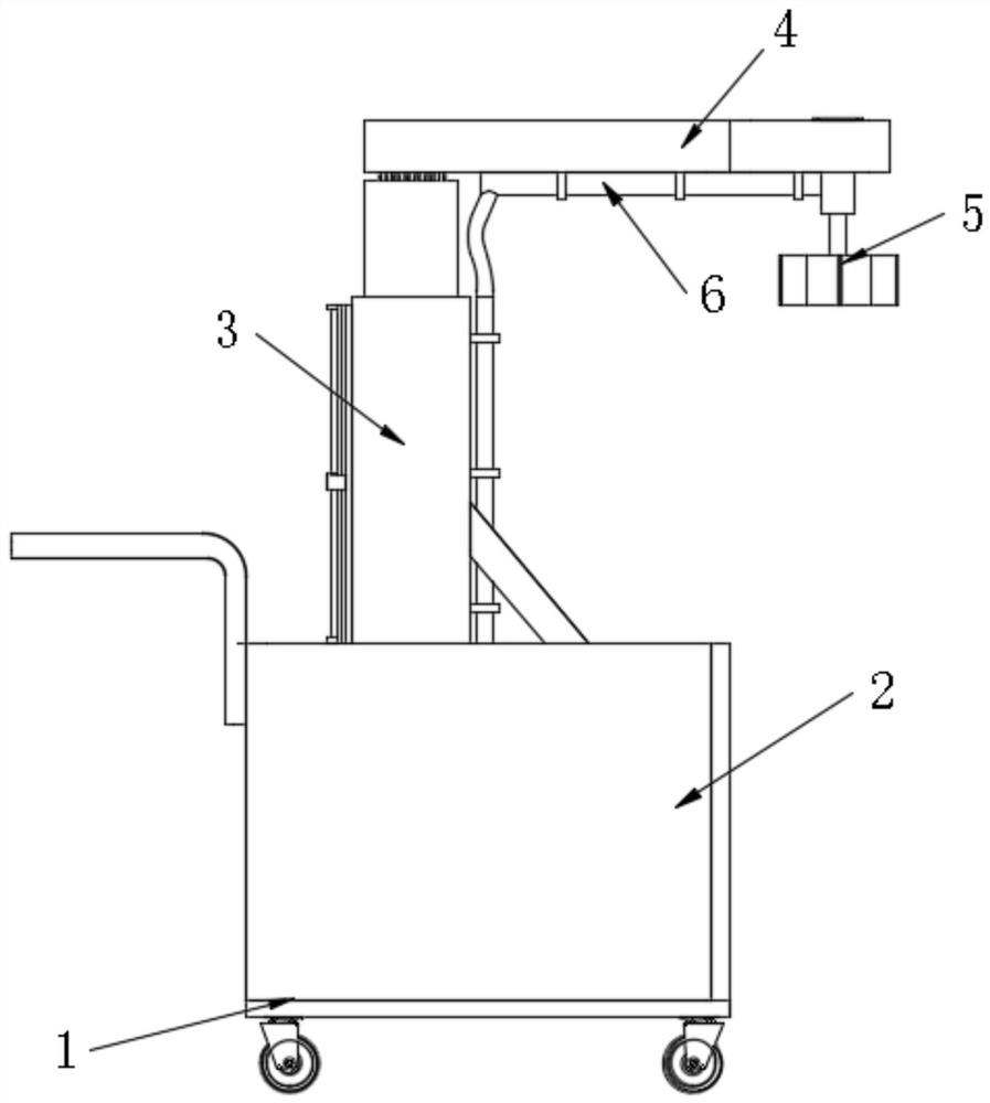 Construction device for cleaning fly ash stirring device