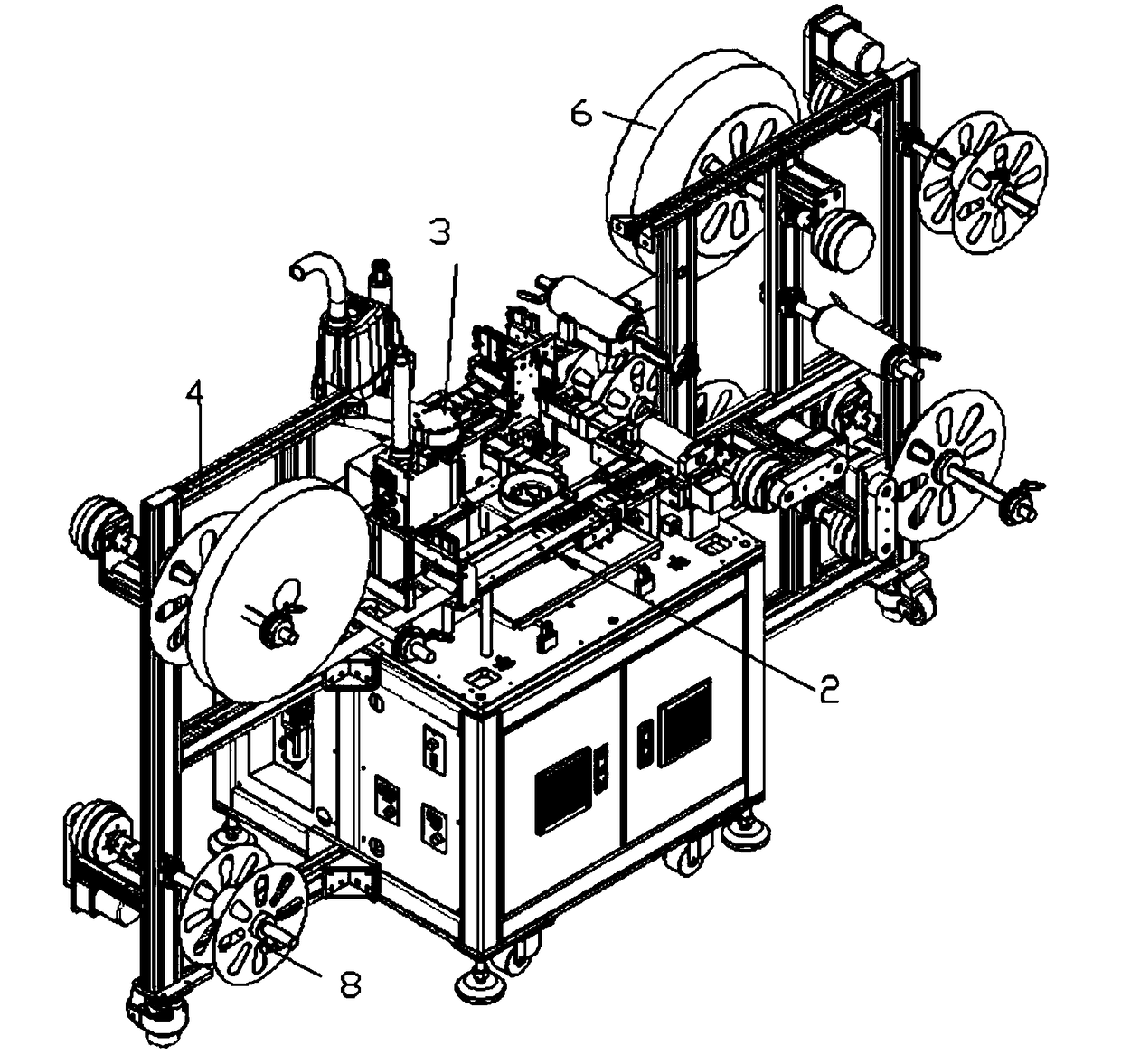 Graphite sheet supplementing machine