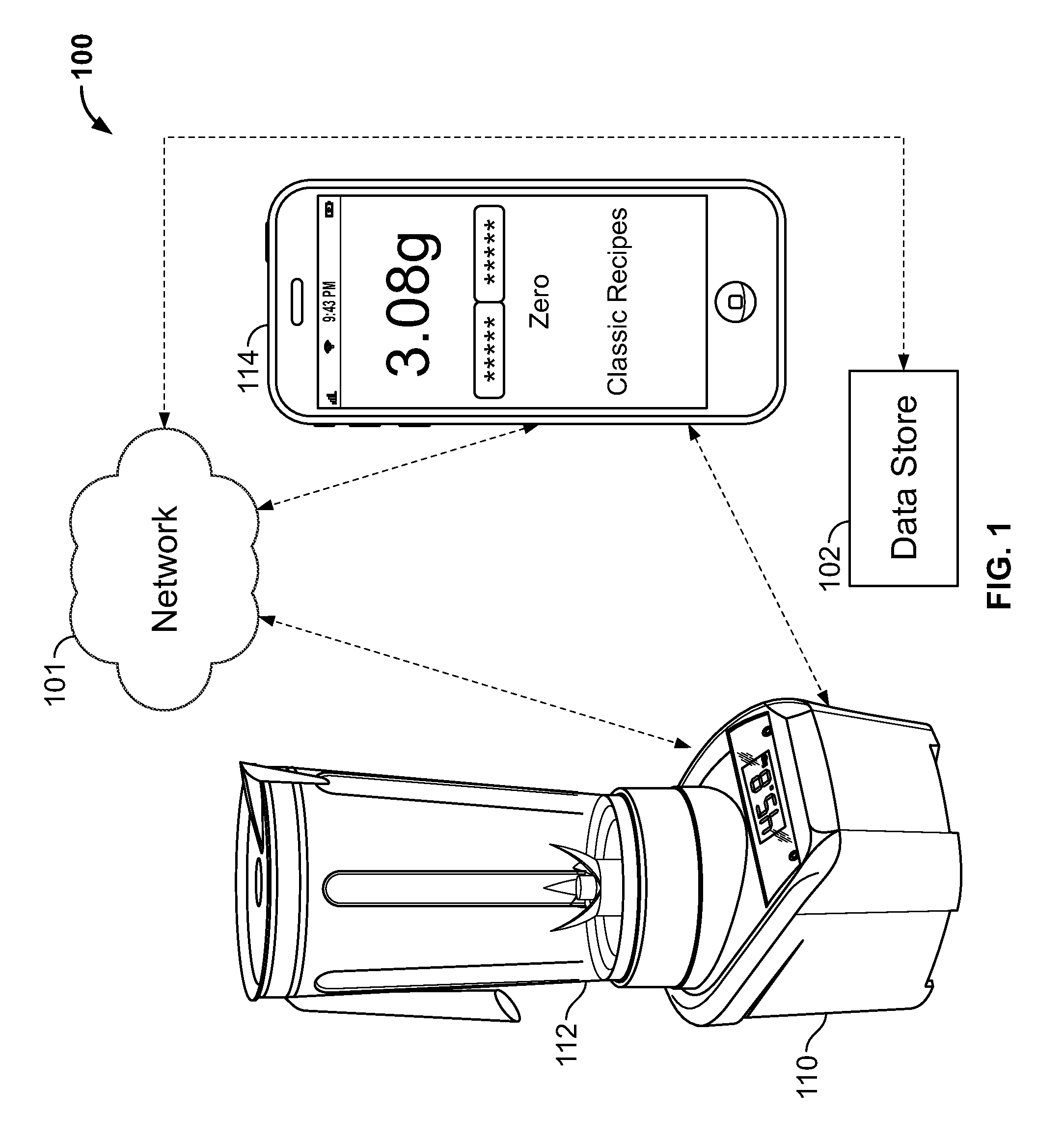 Food preparation appliance for use with a remote communication device