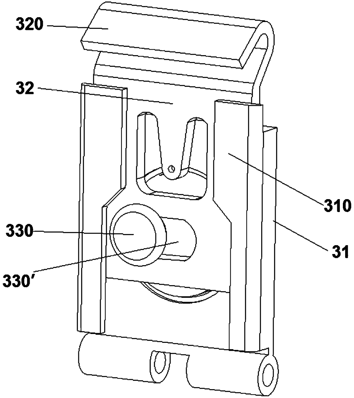 A butterfly lock with lubricating structure
