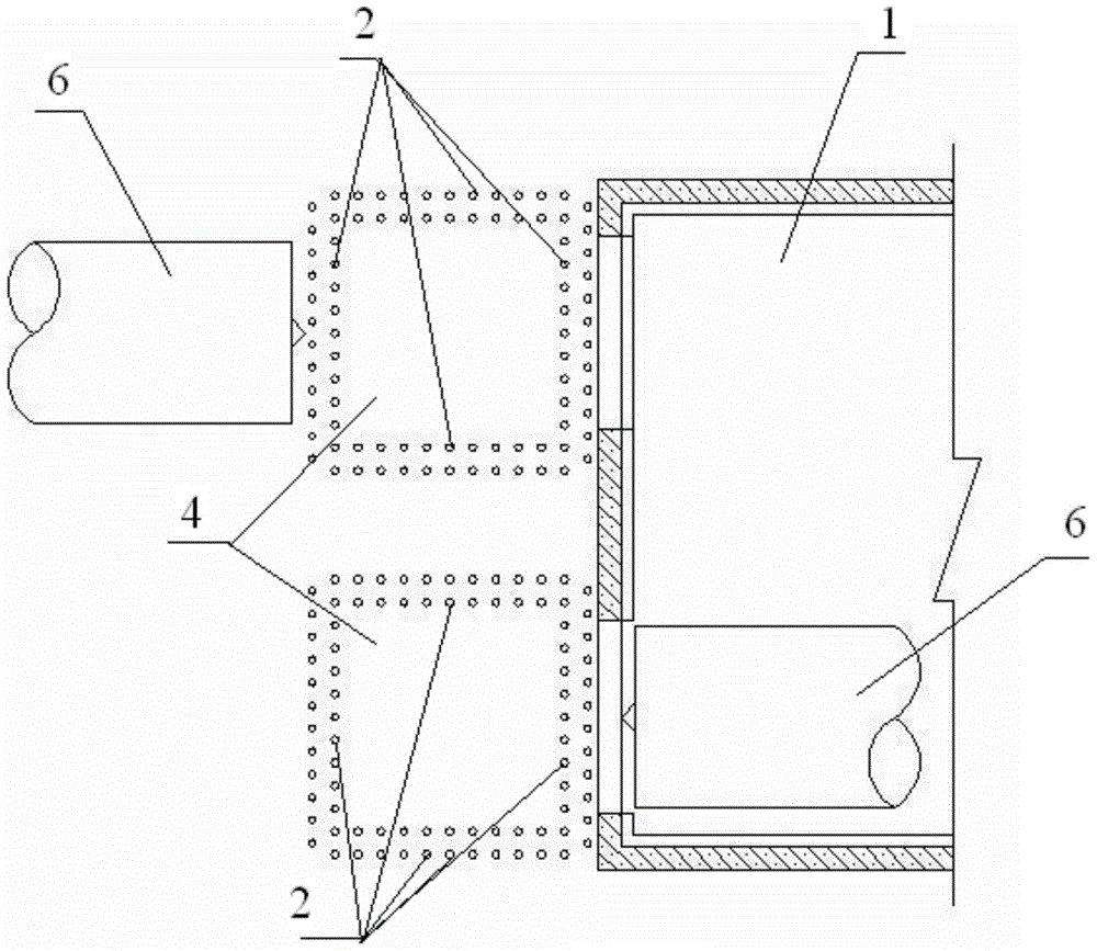 A vertical cup-shaped freezing reinforcement structure and method at the end of a shield tunnel