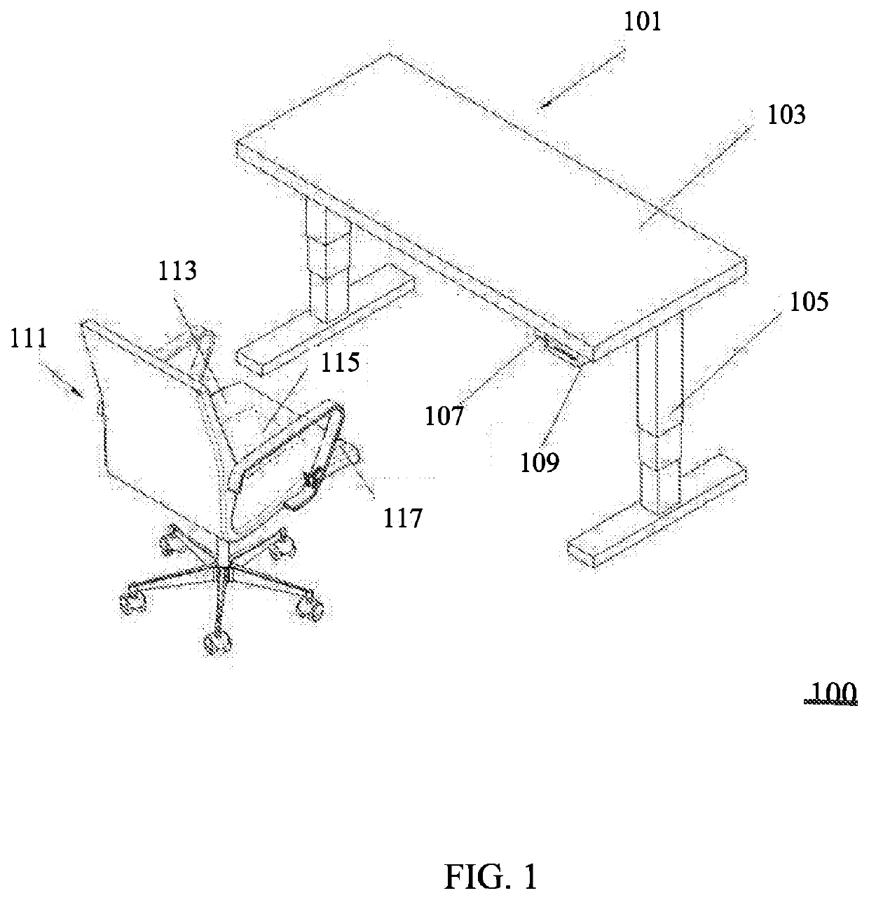 Smart desk and chair