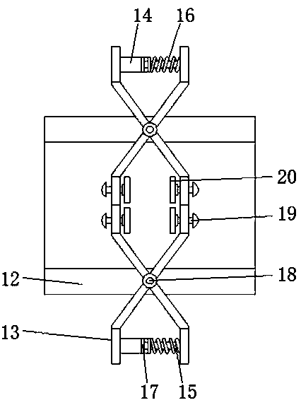 Hardware fitting anti-shaking device for grinding of grinding materials and grinding tools