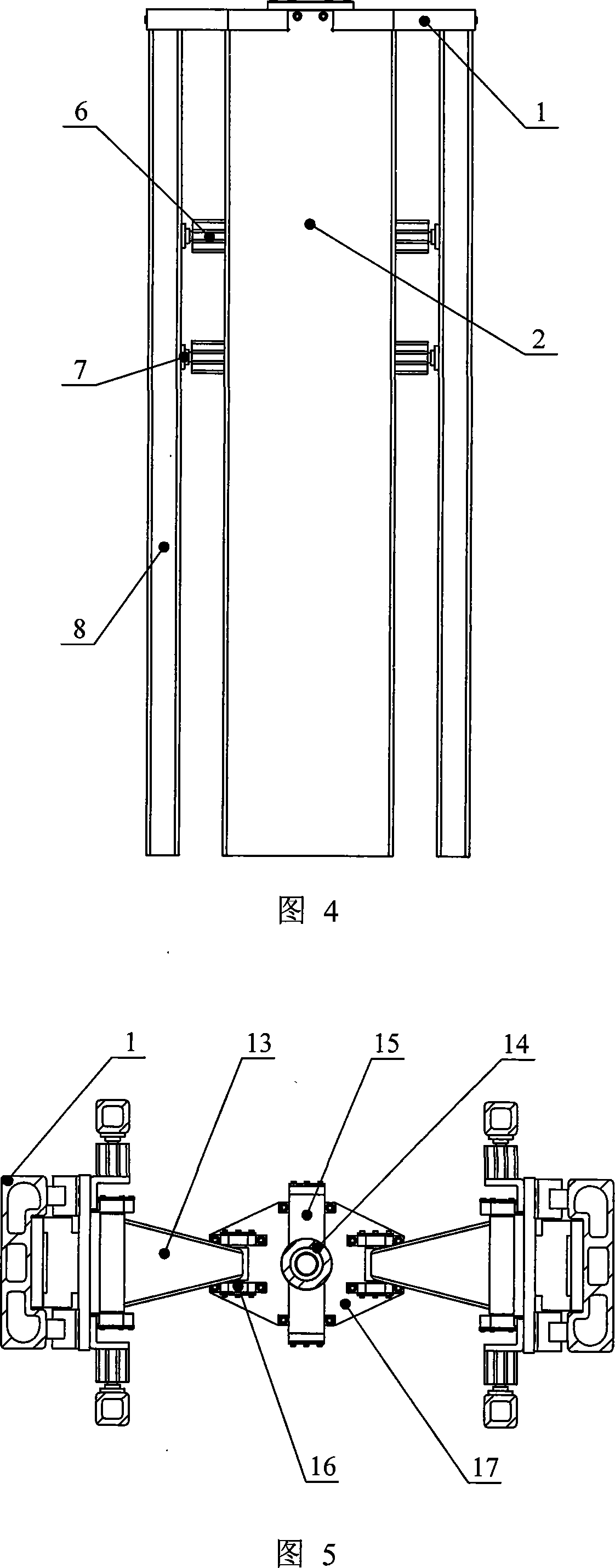 Platform of principal axis with paralleled Z, A two degrees of freedom driven by linear motor