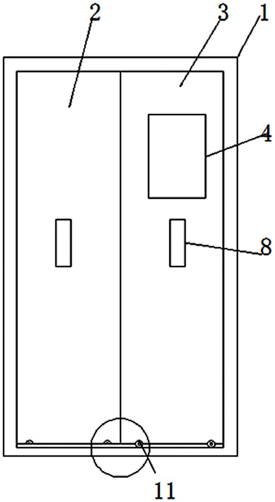 A storage antitheft door