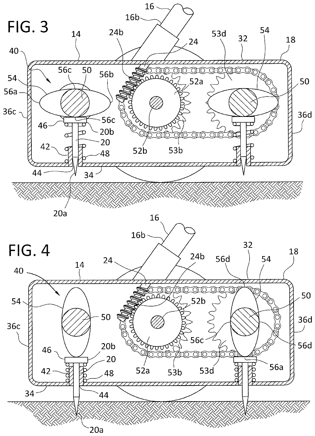 Soil loosening tool having rotating spikes