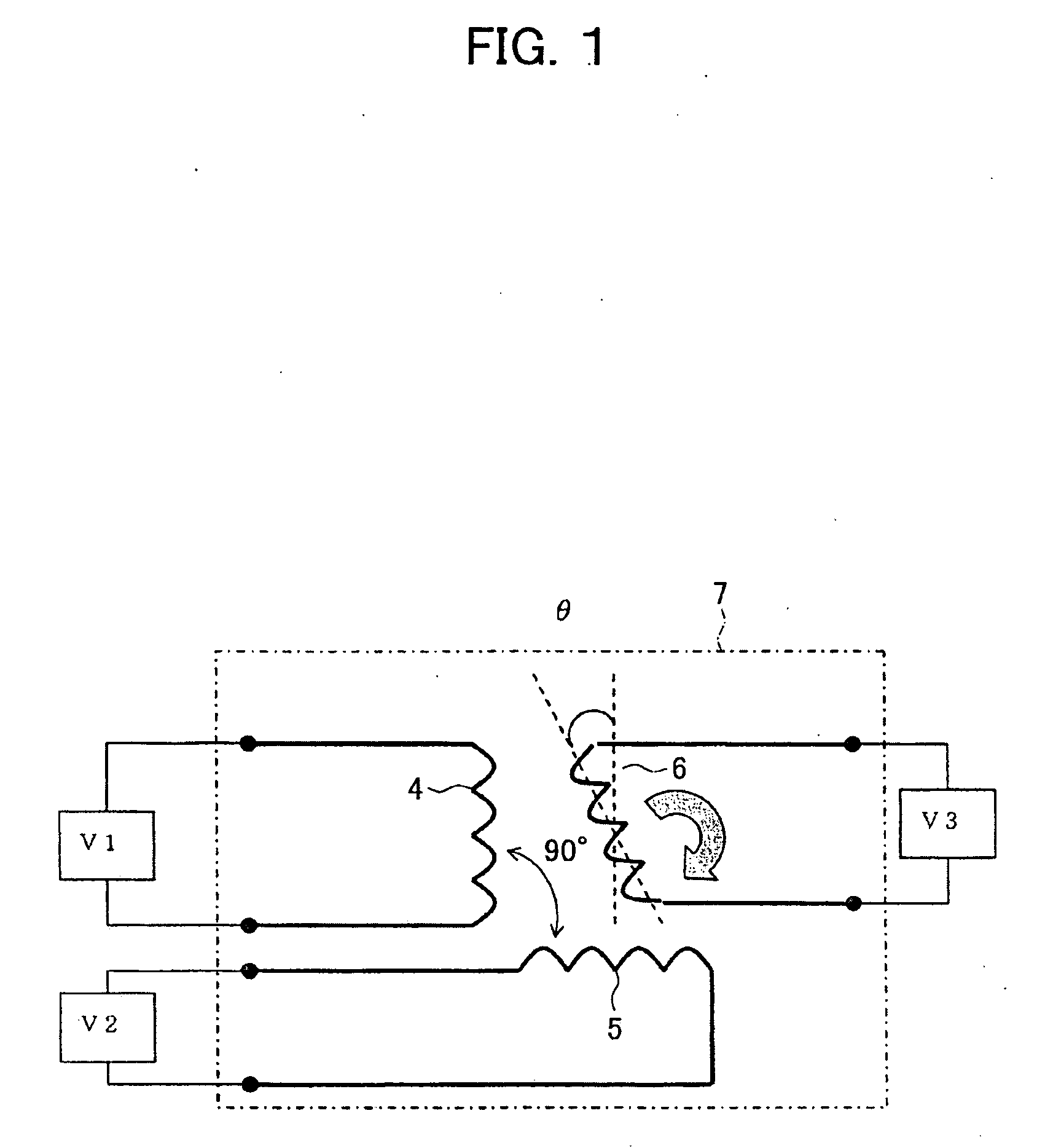 Resolver apparatus and angle detection device and method of resolver