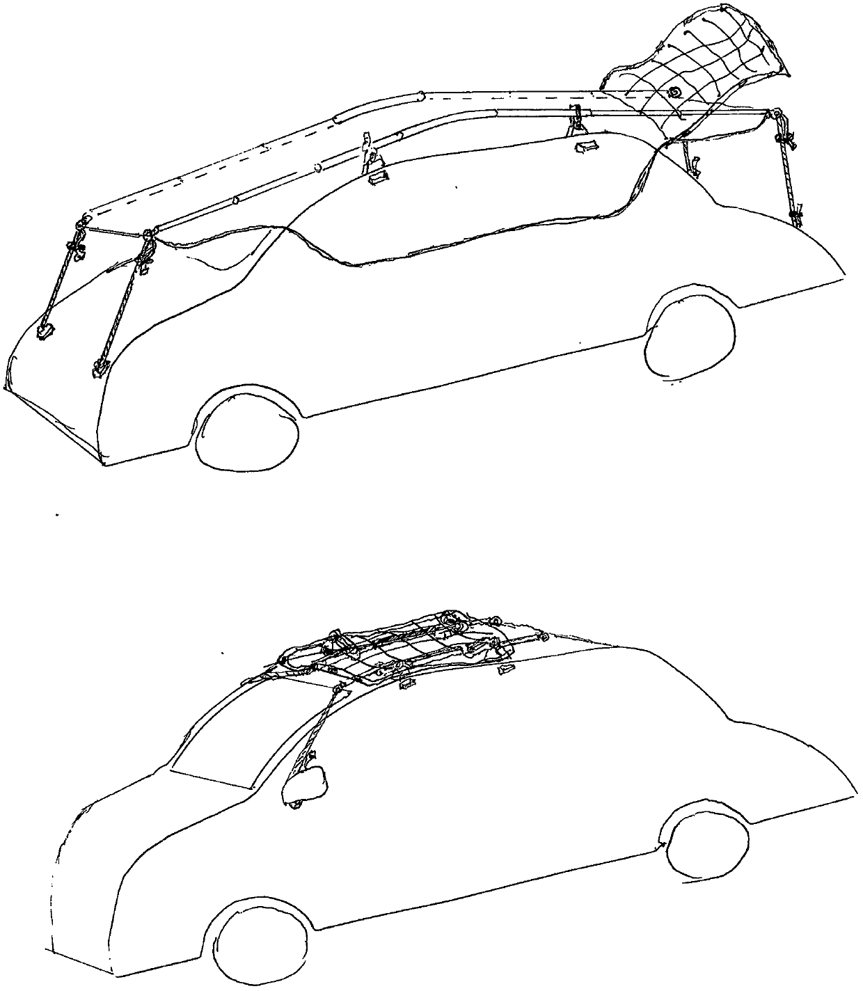 Mounting method for embedding magnetic steel into vehicle, and telescopic sun-proof and dust-proof vehicle cover
