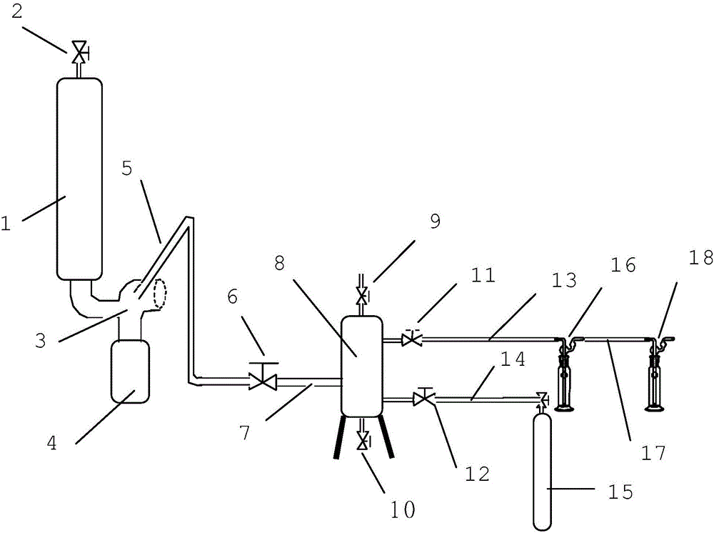 Steam explosion pretreatment gas collection device and detection method