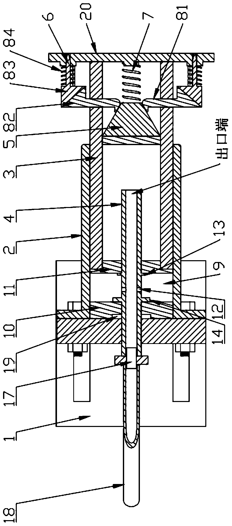 Positioning mechanism for agricultural and forestry large-dimension round timber processing