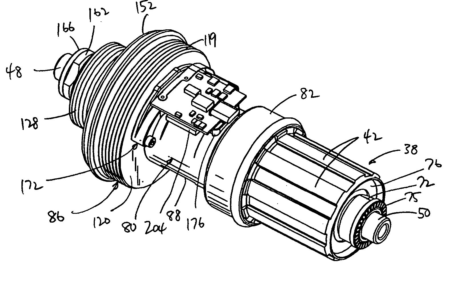Enclosed operating characteristic sensor for a bicycle component including an emitter for emitting an operating characteristic signal