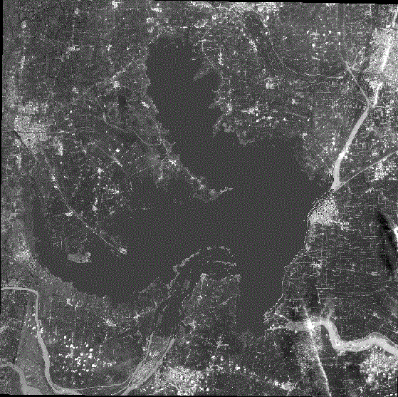 Lake water area information extraction method based on Landsat OLI multispectral image
