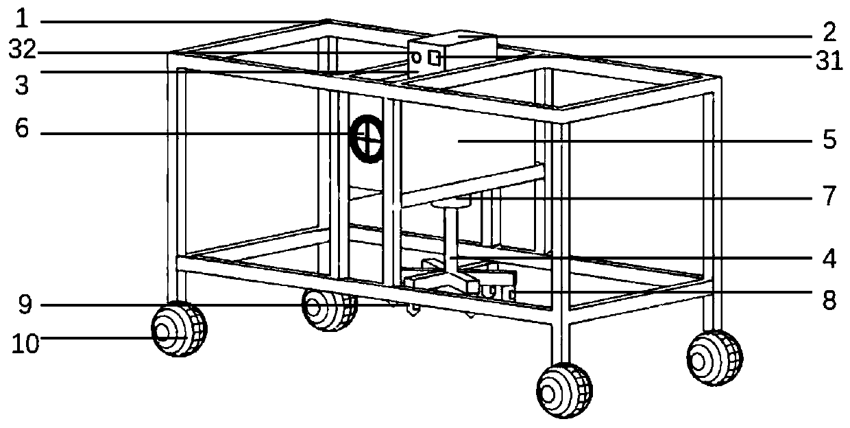 Pitch mixed material compaction shear characteristic detection device in construction compaction process