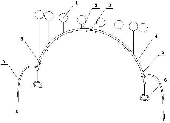 Suspension pesticide sprayer for fruit tree at high position