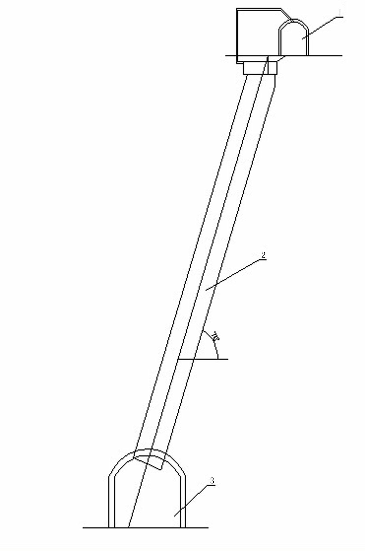 Construction method for automobile adit and slant chute