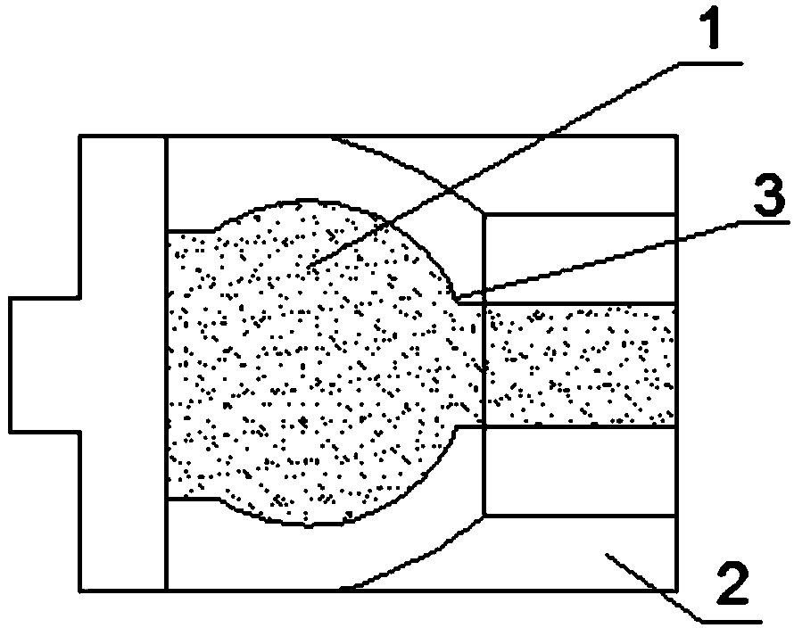 Casting method for preventing shrinkage porosity at thick large wall of casting