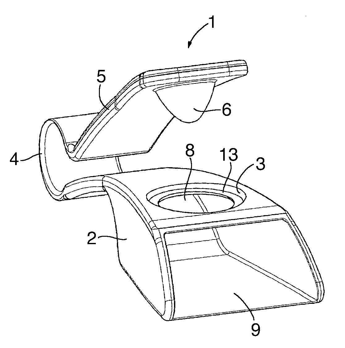 Device and method for separating contents and package of a capsule