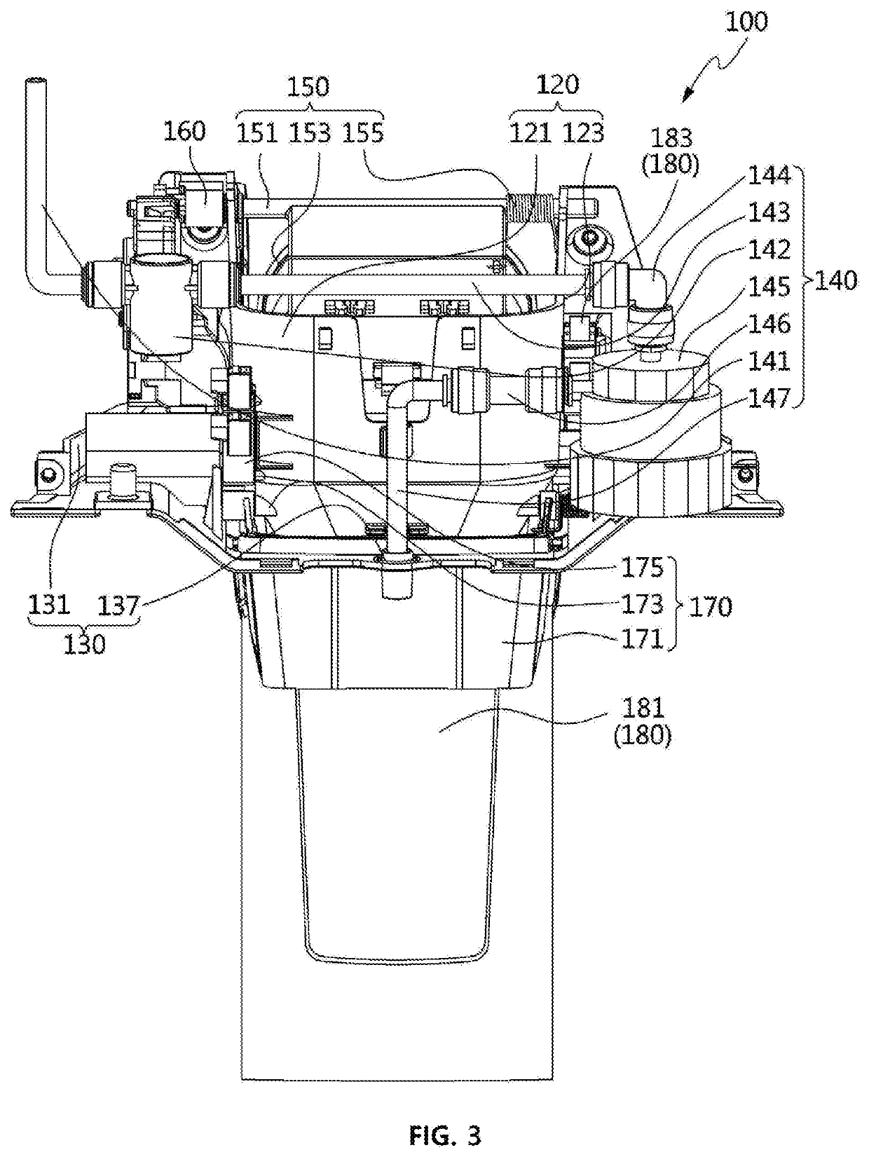 Hydrogen water dispenser unit and refrigerator having same