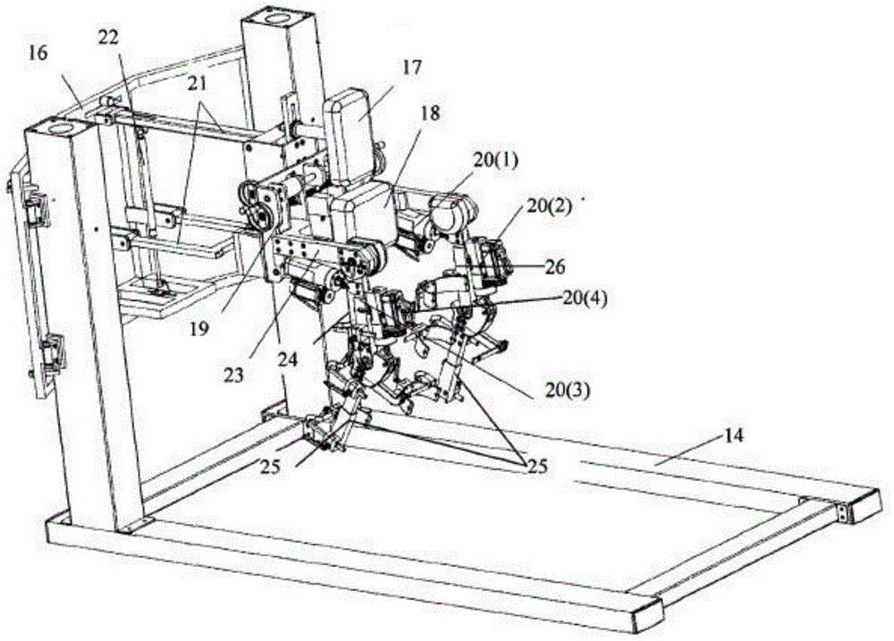 Gait rehabilitation training robot