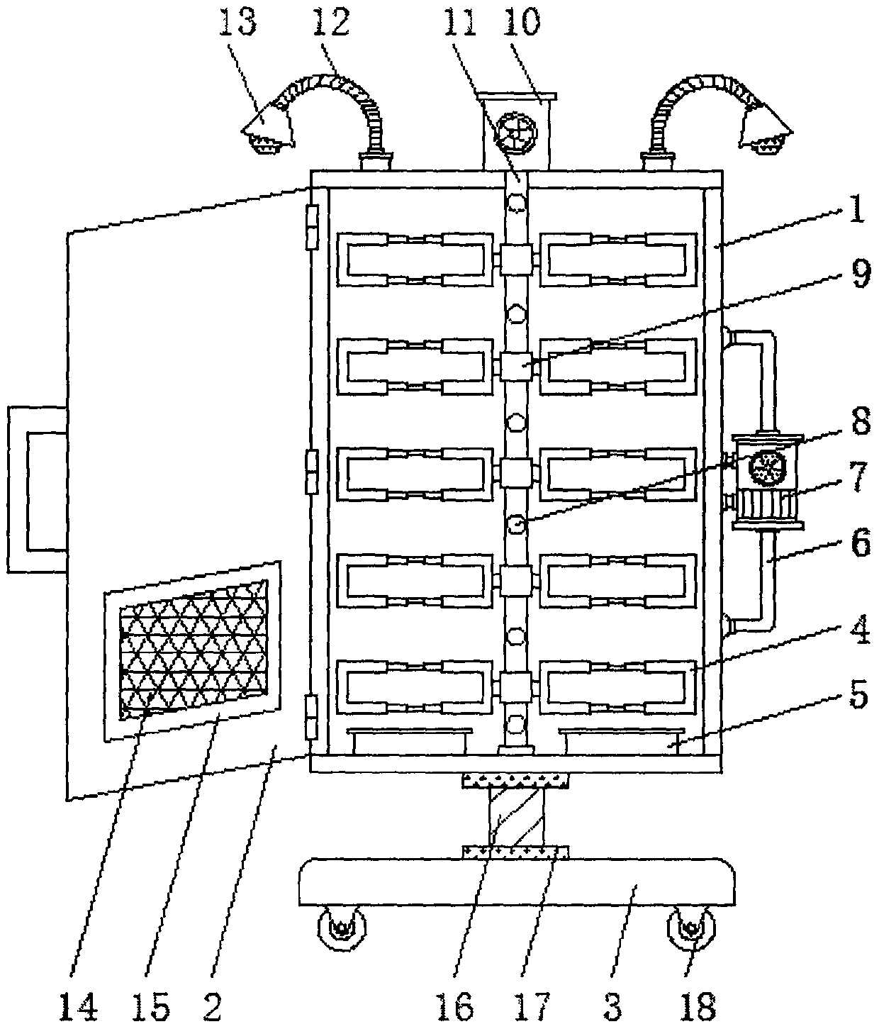 Transportation and storage device for dielectric plates