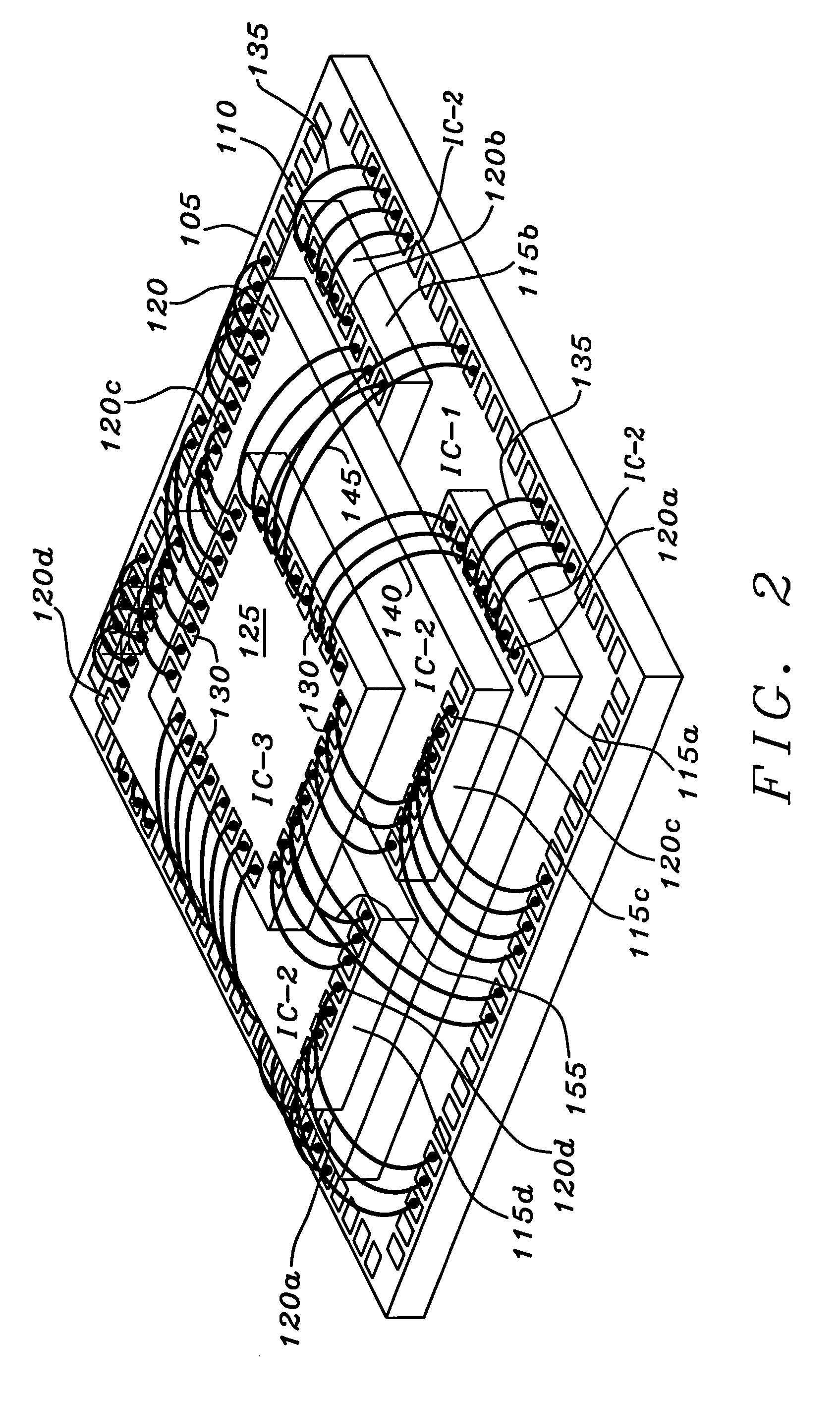 Stacked multiple integrated circuit die package assembly